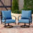 Balderston Metal Outdoor Lounge Chair-699234059