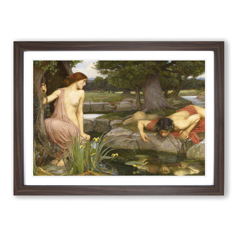 John William Waterhouse - Single Picture Frame Painting, Walnut