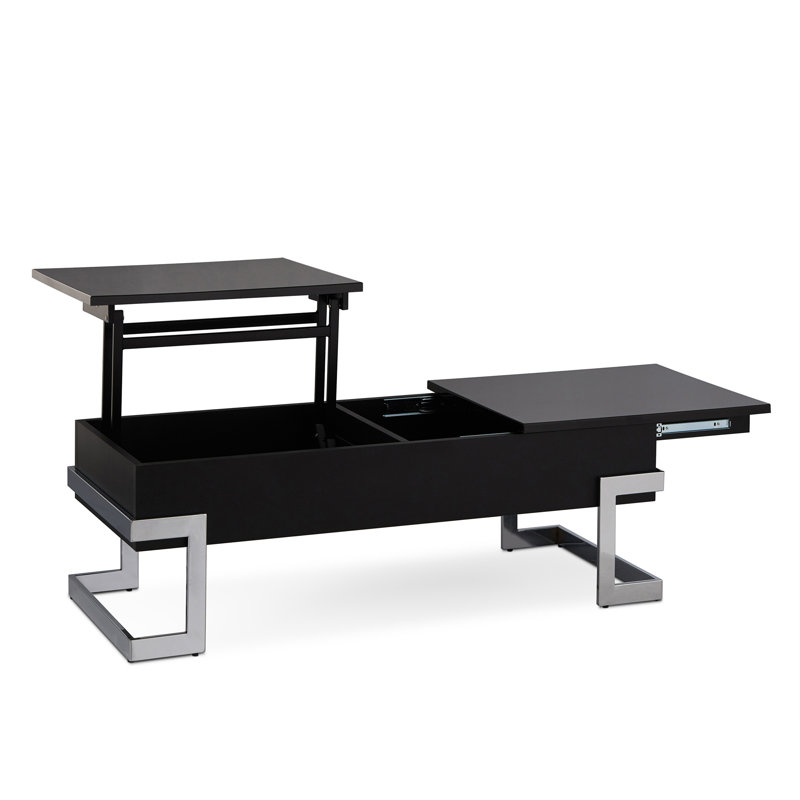 ACME Calnan Madeleine w/Lift Top, Black High Gloss & Chrome, Black