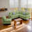 Modular Sectional Sofa Convertible L Shaped Sofa Couch 6 Seat Comfy Modular Sofa Couch For Living Room-1977298023