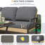 Outdoor Patio Furniture Set With Rocking Chair, 4 Piece Rattan Conversation Bistro Set-85911807
