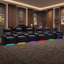 Fauteuil inclinable de luxe pour cinéma maison à gravité zéro pour salle multimédia, salle de jeux ou de salon, similicuir résistant aux rayures avec éclairage ambiant à DEL 7 couleurs, recharge USB et Type-C, ensemble de 6