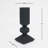 Resin black candleholder with golden speckles home decorative accent candlestick not including candle