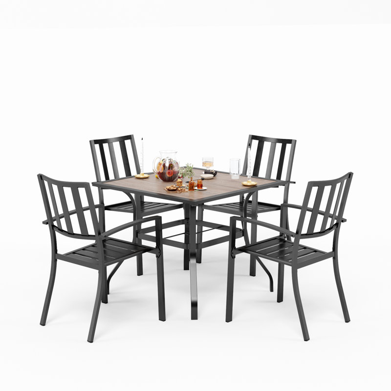 4 - Person Patio Dining Set with Square Table