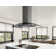 Core Zephyr 36" 600 CFM Island Mount Range Hood with LED Lighting in Black Stainless Steel