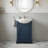 Drum-shaped basin design standalone single vanity set-346653175