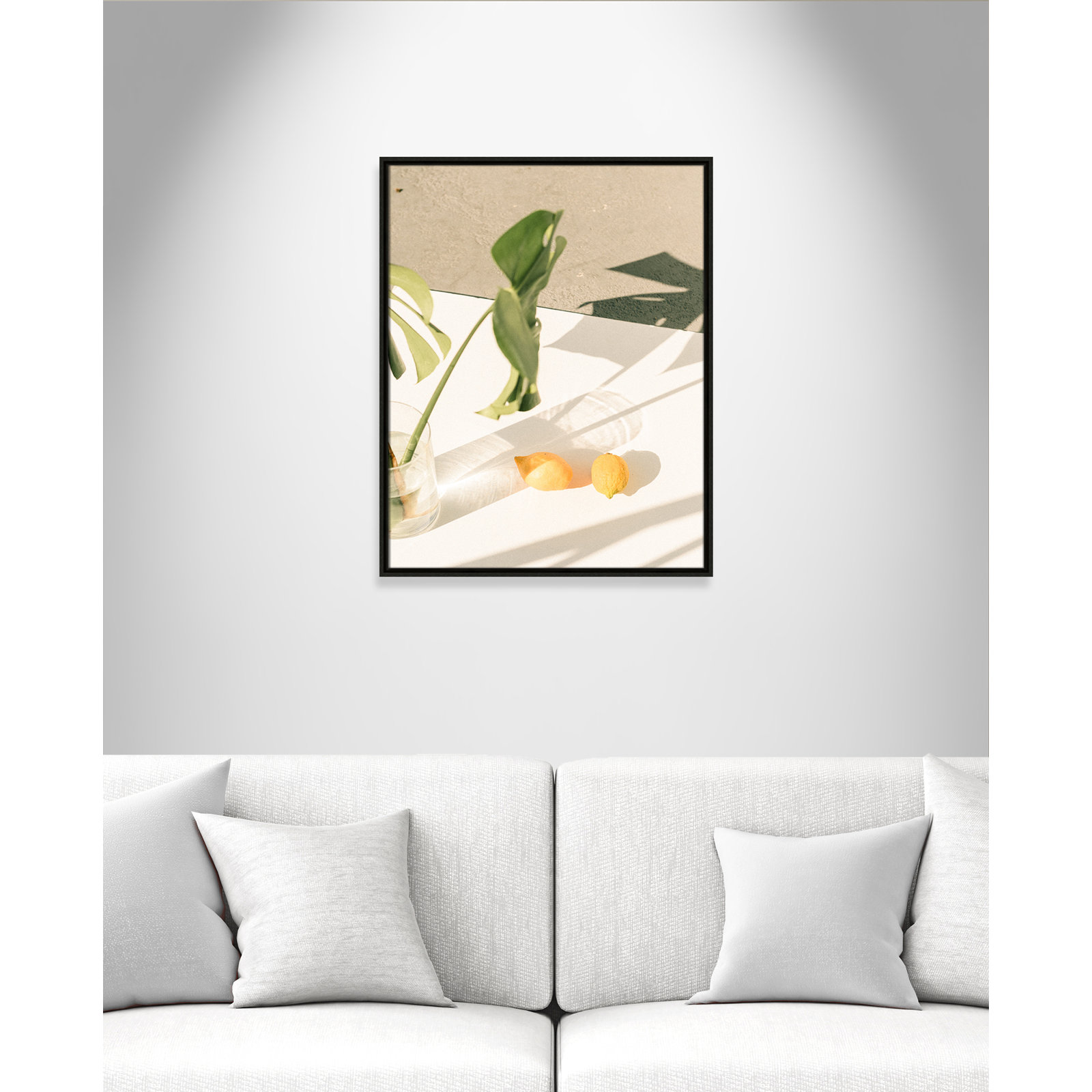 Citrus and Palms Print, Espresso Framed, 29.5'' H x 23.5'' W x 2'' D