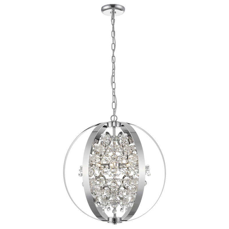 Ximena 5 - Light Chrome Sphere Pendant
