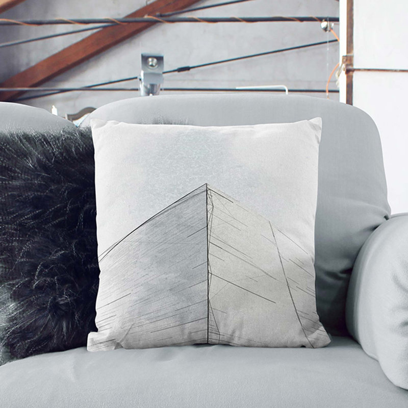 Square Throw Cushion, 55cm H x 55cm W x 20cm D