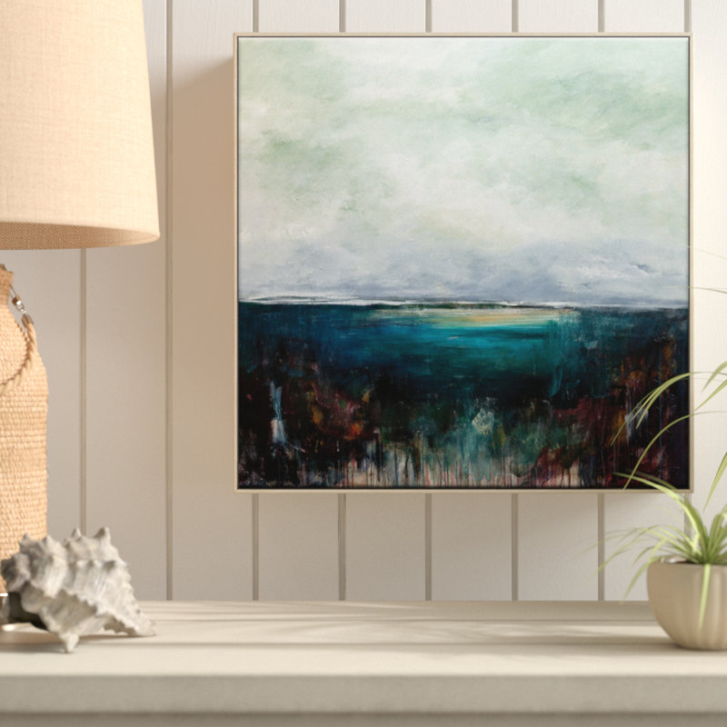 Emerald Invite by Lydia Ben-Natan - Painting on Canvas, 41cm H x 41cm W, Timber