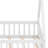Whimsical Tent-Shaped Bed With Integrated Guardrails, Support Slats, And Doorway Design-1402230519-1402230516