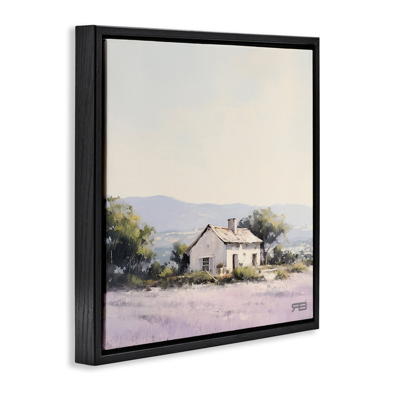 «Farm Farm», art mural encadré par Roozbeh Bahramali, Cadre flottant noir de jais, H 18 po x l 18 po