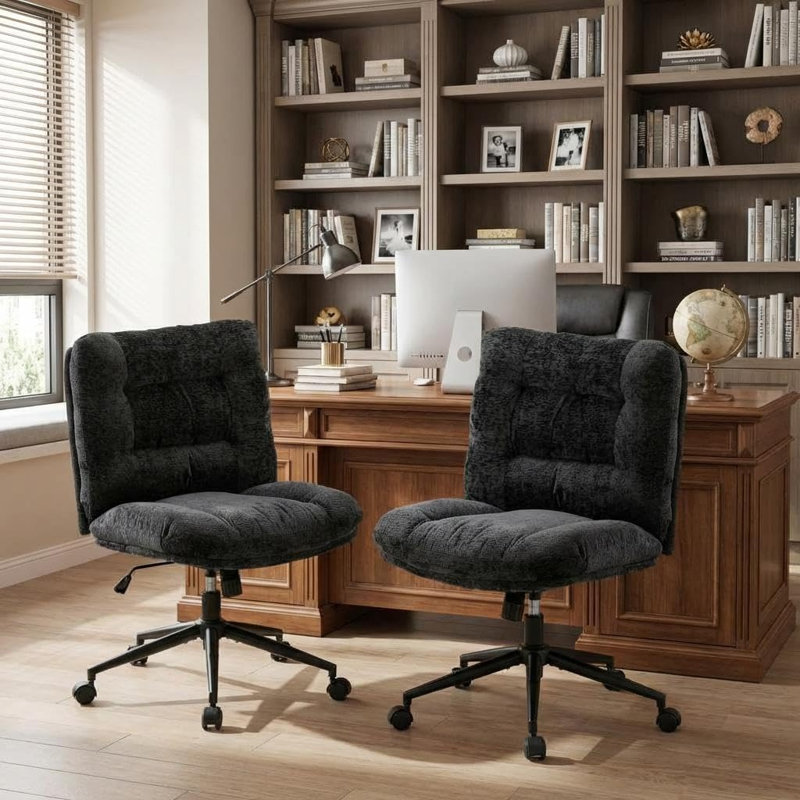 Faux Leather Accent Chair, Grey
