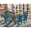 Ensemble de salle à manger 5 pièces comprenant une table rectangulaire à pattes en X et 4 chaises Parson rembourrées en lin gris, 91 x 152 cm, multicolore-986784949-986903573-986784948