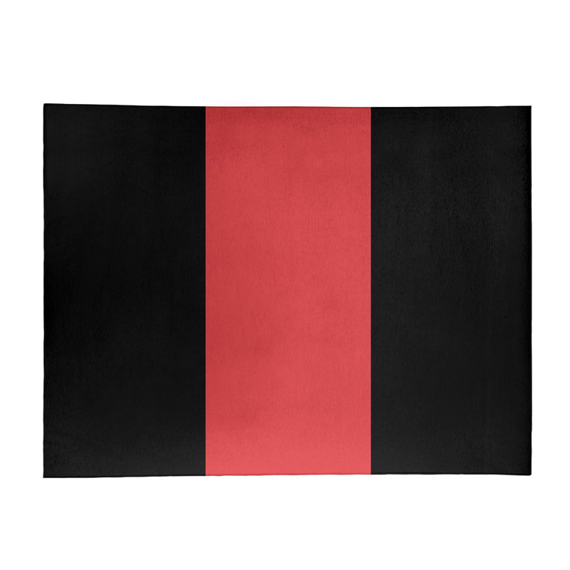 Tapis de zone rouge/noir, Rectangle 8 pi x 10 pi