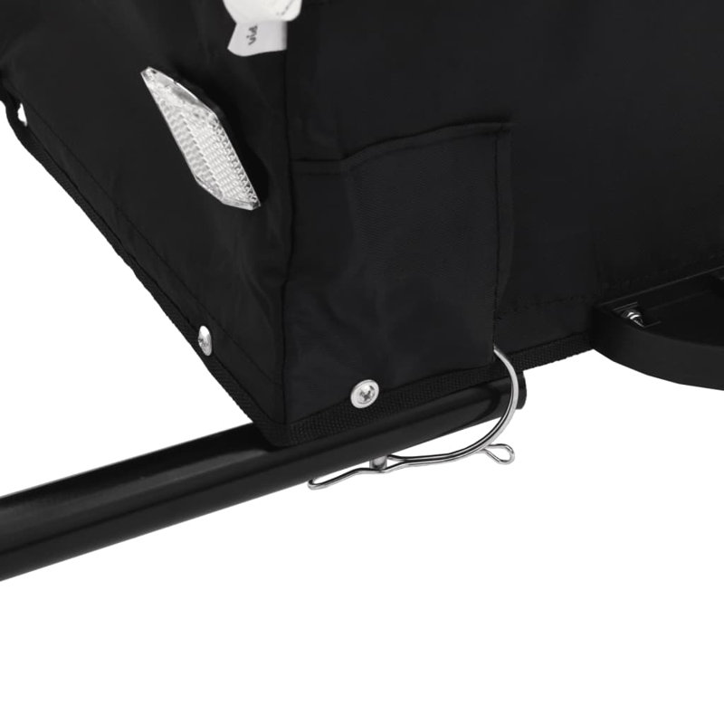 Bike Trailer Iron, Black, 42.5cm H x 122cm W x 52.5cm D