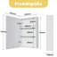 W H Wall Mounted Required Medicine Cabinet Mirror-1221717244