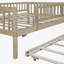 Wood Daybed With Trundle And Fence Guardrails-1902822371-1902822374
