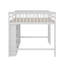 Lit mezzanine double avec 8 tablettes ouvertes-157930014