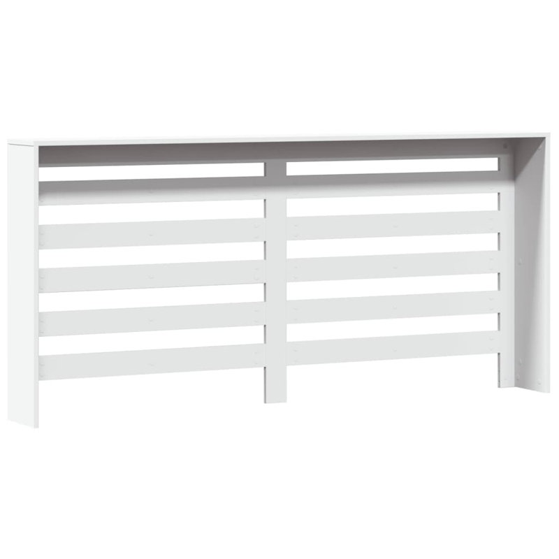 Extra Large Radiator Cover, White, 175 x 20 x 82 cm, Horizontal Slats