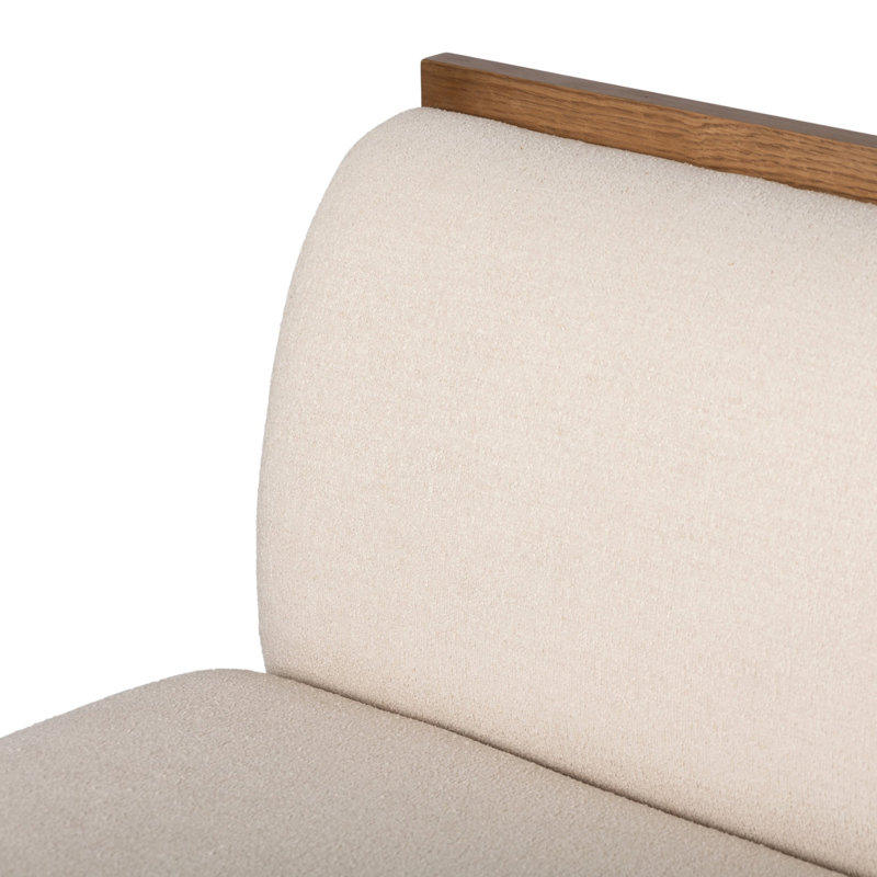 Banc de salle à manger Priscilla RAF - 72 po - Crypton Wayfarer Snow, H 32 po x l 72 po x P 26,5 po