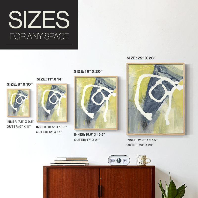 Delightful I Framed Print - Solid Wood, 11" H x 9" W