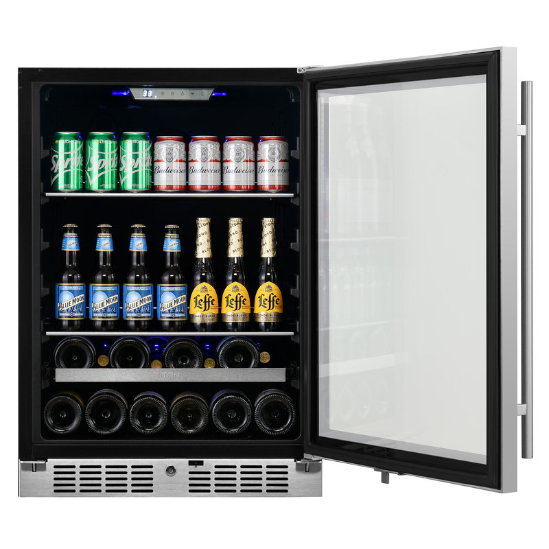 Réfrigérateurs à vin encastrés à une zone et à une porte en acier inoxydable 84 cannes et 13 bouteilles Signature, Oui