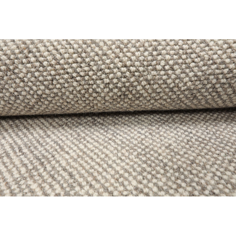 Tapis multicolore texturé touffeté à la main ivoire, Rectangle de 10 pi x 14 pi