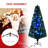 6' Tall Douglas Fir Pre-Lit Artificial Christmas Tree With Realistic Branches, 24 Multi-Colour LED Lights, Fibre Optics And 230 Tips