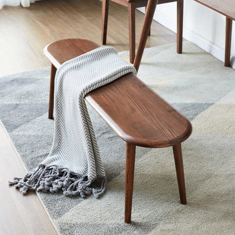 Soild Wood Bench, Walnut