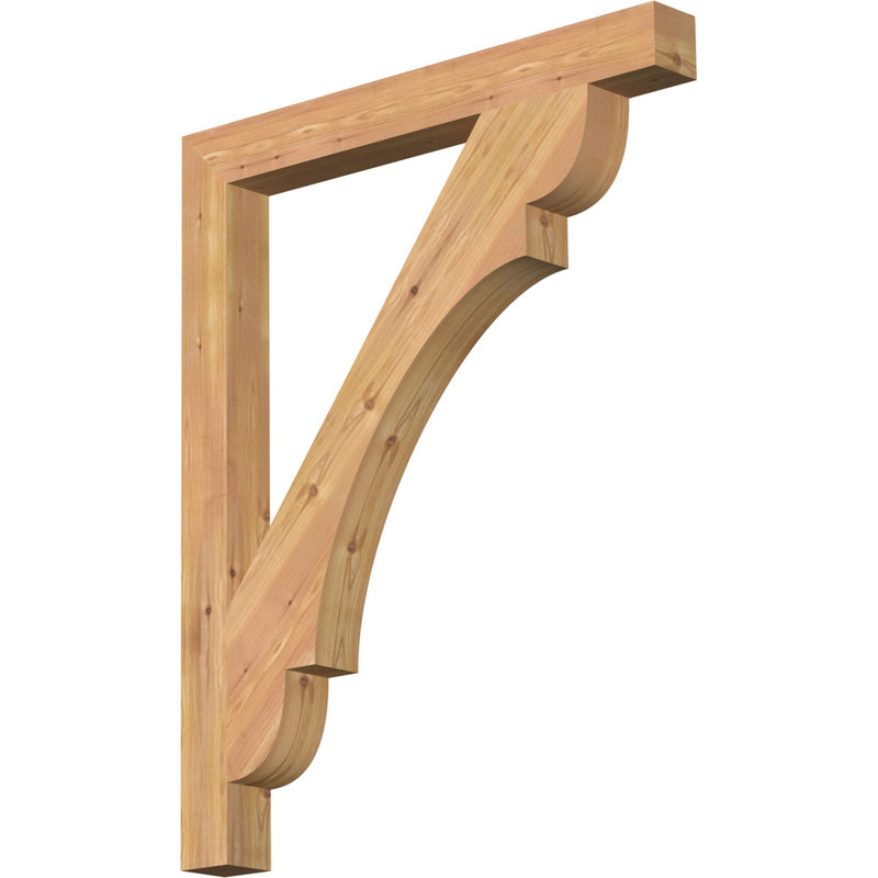 Olympic Block Bracket, 42"H  x 34"D, 3 1/2"W Western Red Cedar (Smooth)
