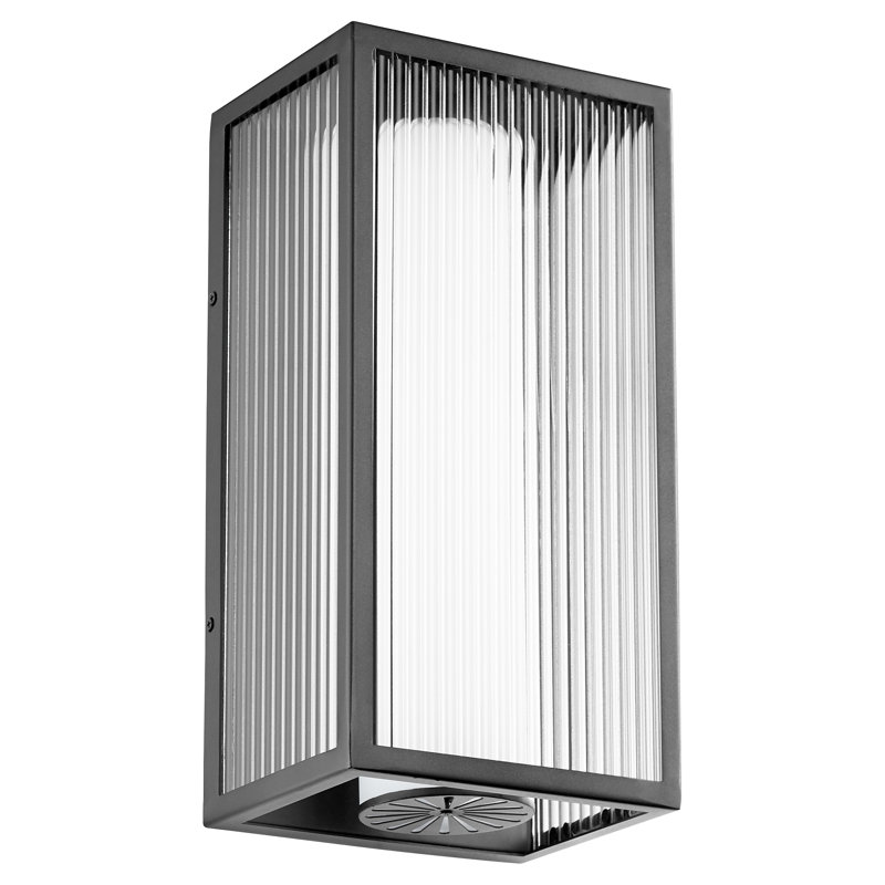 Mobrup LED Wall Light, Noir, 17" H x 9" W x 5" D