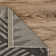 Weilers Fern Motif Black/Gray Outdoor Flatweave Durable Performance Area Rug