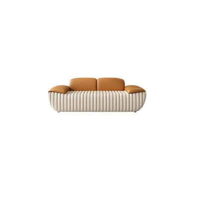 Banc rembourré en similicuir Miga