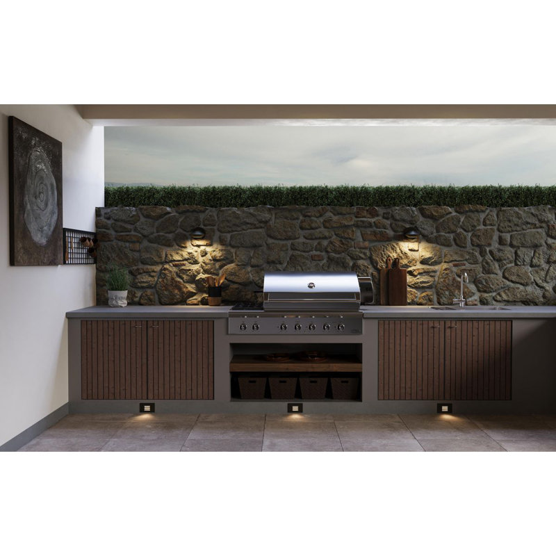 Black Bronze Dimmable LED Step Light with Photocell