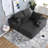 Compression Sectionals With Storage, 108 Inch Plush Modern Sofa For Home