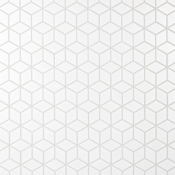 Metro Rhombus 10-1/2 " x 12-1/8 " Porcelain Mosaic Floor & Wall Tile