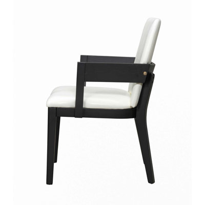 Ensemble de 2 chaises de salle à manger rembourrées en similicuir