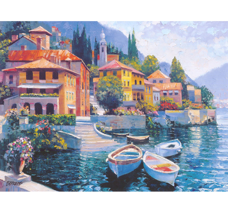 Lake Como Landing, 18'' H x 24'' W