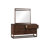 Rosy Solid Wood Rectangle Mirror