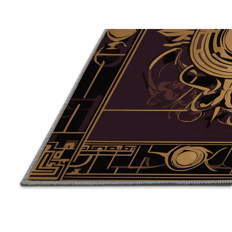 Tapis antique en mosaïque, Rond 7 pi