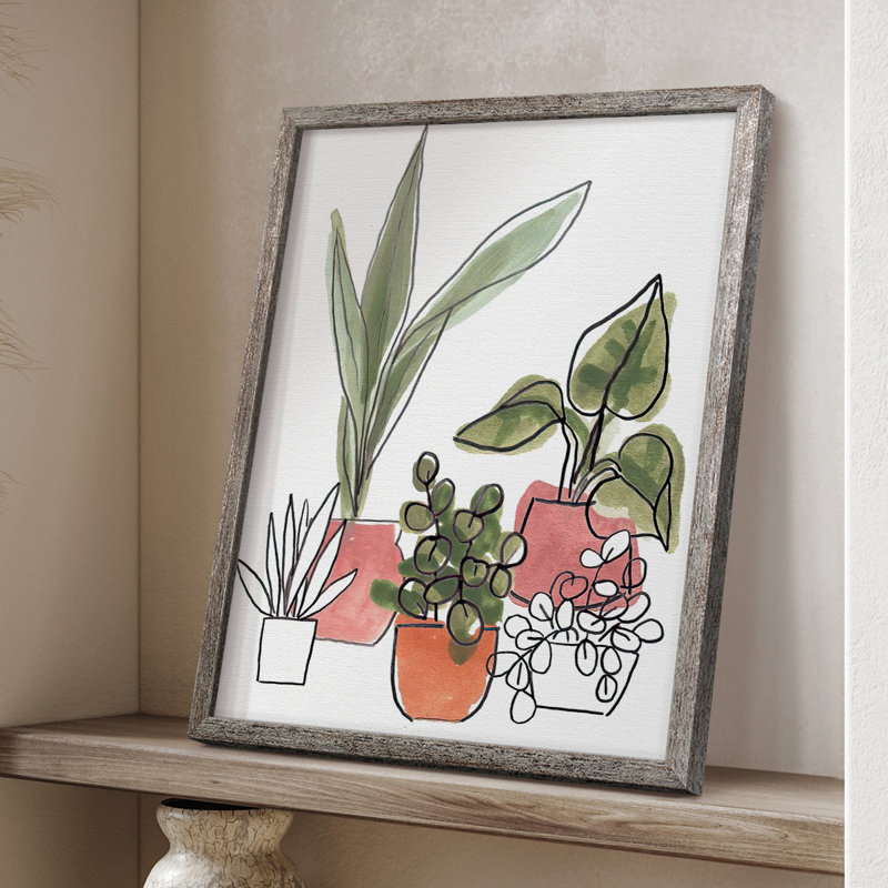 Reproduction encadrée HomeGrownII - bois massif 2768772, H 11 po x l 9 po