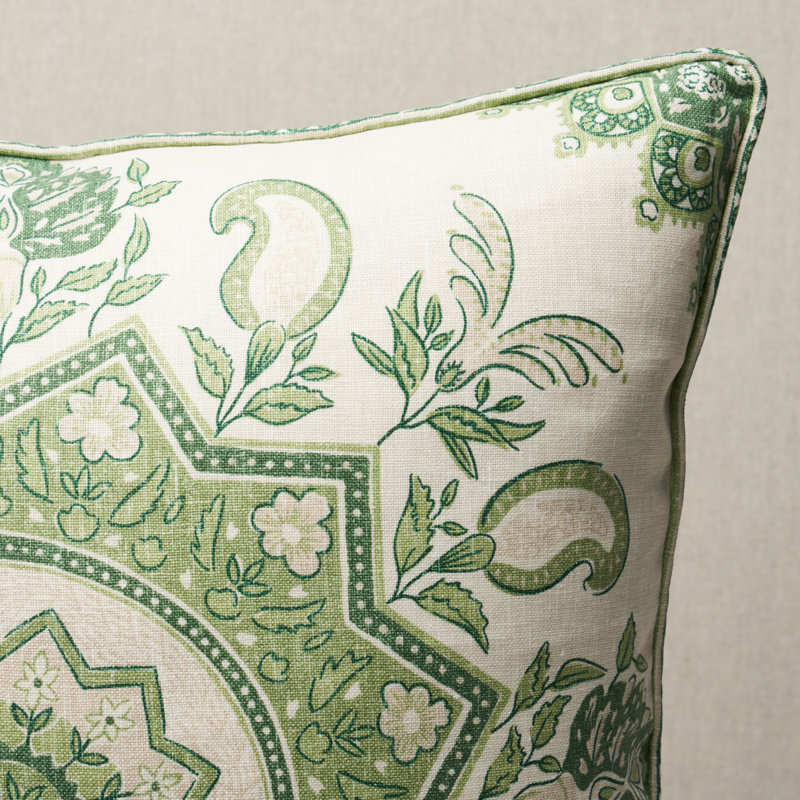 Schumacher x Mark D. Sikes Montecito Medallion Pillow, 20" H x 20" W