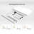 Seila Glass Top Height Adjustable Standing Desk, Computer Desk with Drawer, USB Port and Type-C Port-1974301933-1974301923