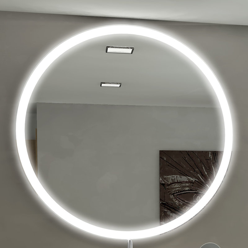Miroir mural rond pour salle de bain/meuble-lavabo