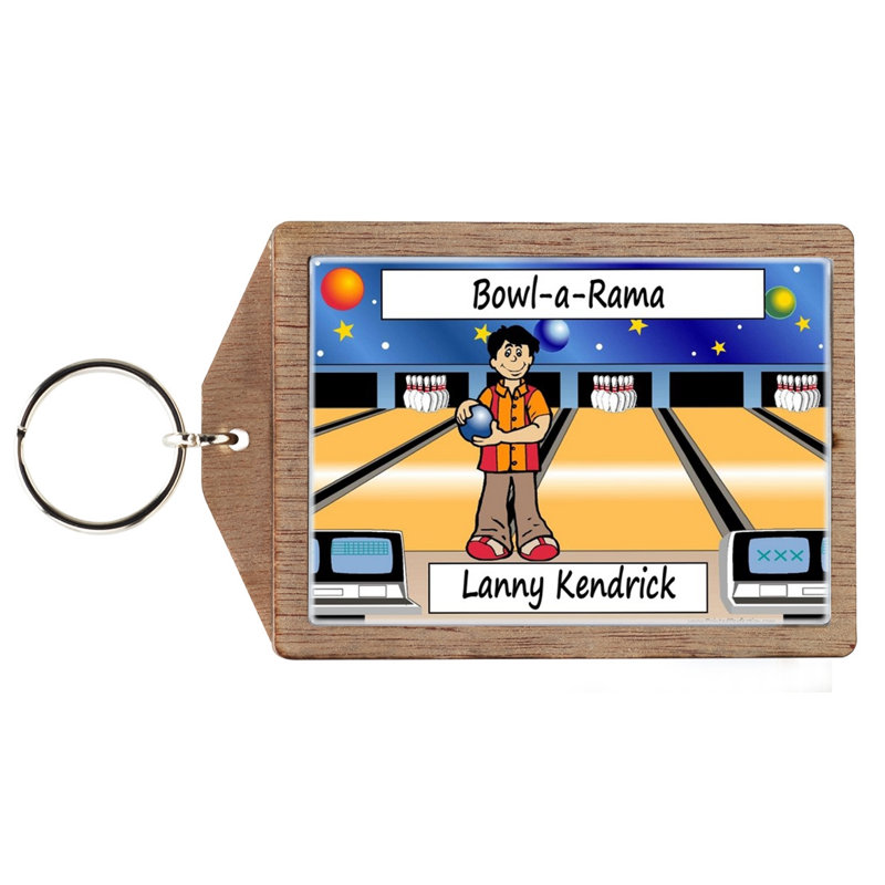 Bowling personnalisé - Porte-clés mâle
