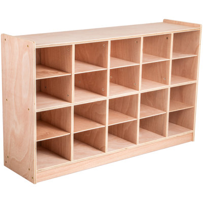 Coat Locker, 5-Section Daycare Cubby Coat Rack, Classroom Coat Locker and Backpack Hanger, with 5 Hooks and Storage Boxes