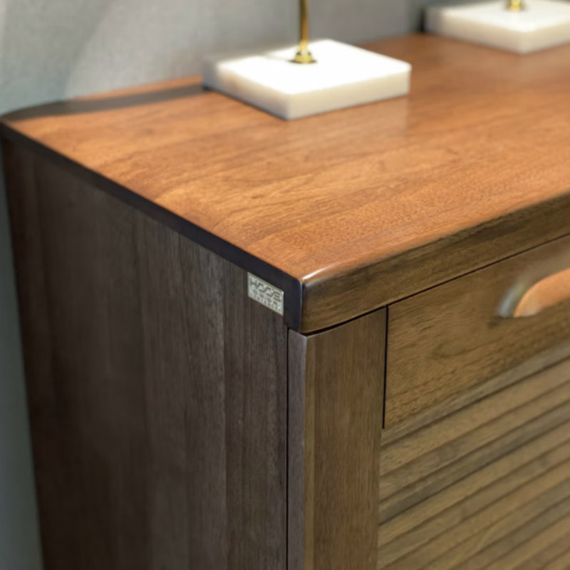 Solid wood furniture storage shoe cabinet