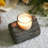 Hartsel 3.54'' H Wood Tabletop Tealight Holder