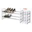 YBM Home 3-Tier Extendable Shoe Rack Storage Organizer With Separator, 1208Vc